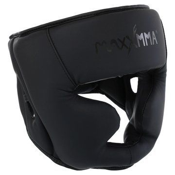 Шлем боксерский с полной защитой и подшлемником PU MAXXMMA GBH03 S-XL черный L-XL GBH03 фото