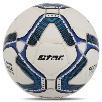 Мяч футбольный SOFTEK STAR SPOTLIGHT SB4085C №5 PU белый-синий SB4085C фото