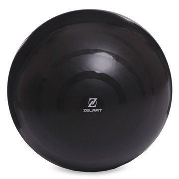 Фитбол мяч для фитнеса сатин Zelart FI-8223 o65см черный FI-8223 фото