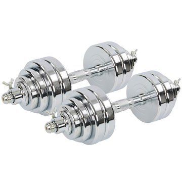 Гантели разборные стальные хромированные 30кг SP-Sport TA-8052-30 2шт по 15кг хром TA-8052-30 фото
