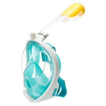 Маска полнолицевая для снорклинга, подводного плавания Tribord Freebreath. Цвет: бирюзовый ws51458 фото