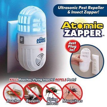 Ультразвуковой отпугиватель вредителей и летающих насекомых &mdash; Atomic Zapper ws42926 фото
