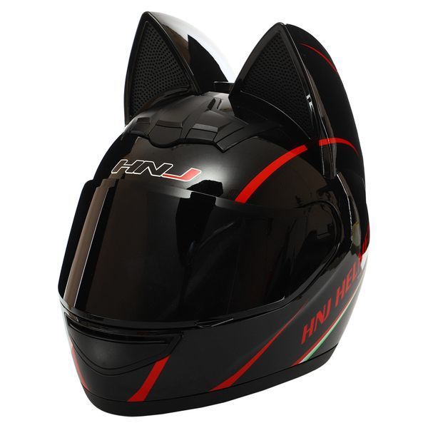 Мотошлем интеграл (full face) Мото Кото с ушками NITRINOS NEKO HNJ M-9412 M-XL цвета в ассортименте XL (60-62) M-9412 фото