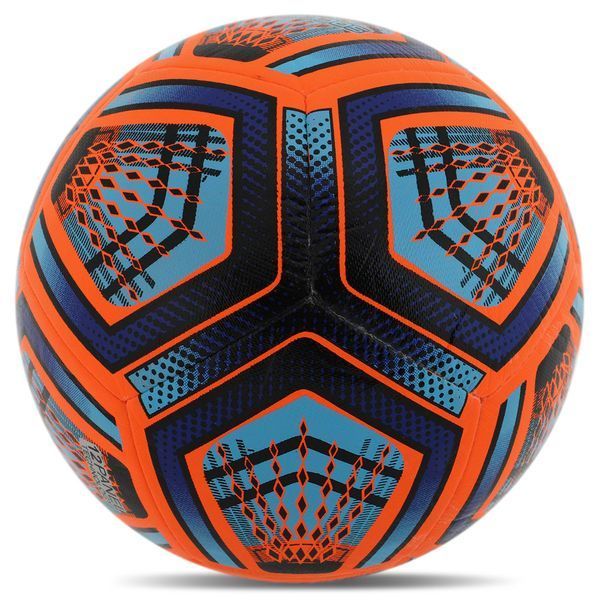 М'яч футбольний HIBRED SOCCER STAR FB-6041 №5 PU помаранчевий-синій FB-6041 фото