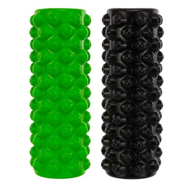 Роллер массажный цилиндр (ролик мфр) заполненный пеной 36см Grid Bubble Roller Zelart FI-5714 цвета в ассортименте FI-5714 фото