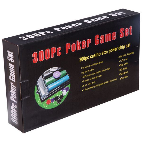 Набор для покера в пластиковом кейсе Poker game set Poker game set SP-Sport 300S-A 300 фишек 300S-A фото