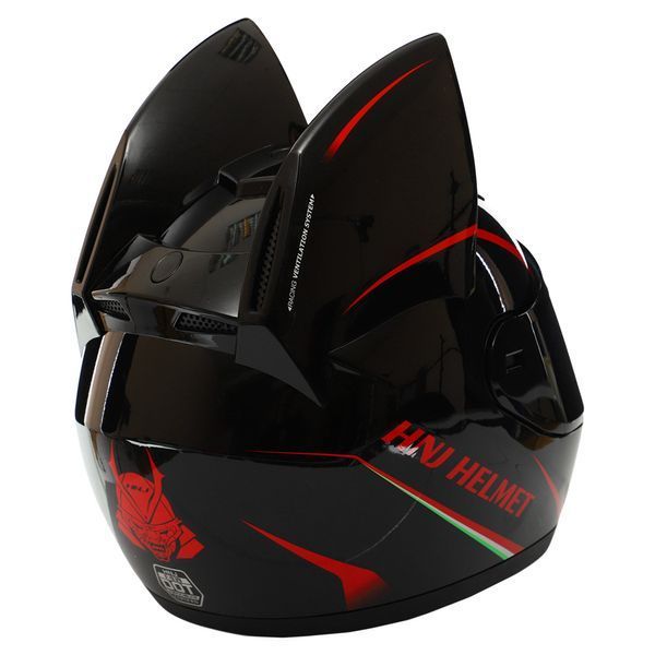 Мотошлем интеграл (full face) Мото Кото с ушками NITRINOS NEKO HNJ M-9412 M-XL цвета в ассортименте XL (60-62) M-9412 фото