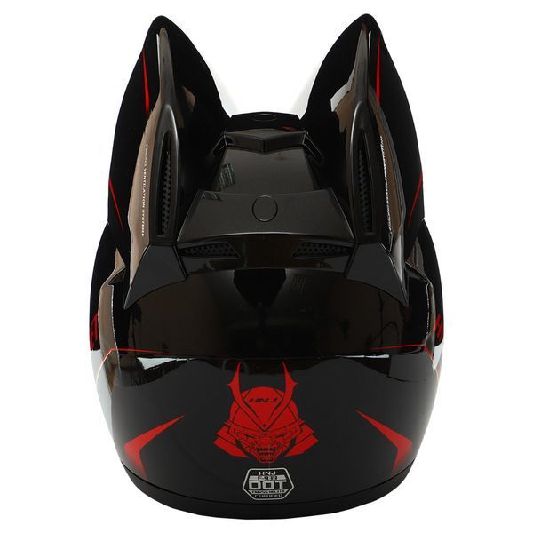 Мотошлем интеграл (full face) Мото Кото с ушками NITRINOS NEKO HNJ M-9412 M-XL цвета в ассортименте XL (60-62) M-9412 фото