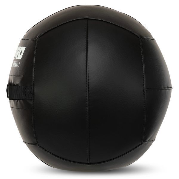 Мяч набивной медицинский для кроссфита WALL BALL LiveUp LP8103-8 8кг черный LP8103-8 фото