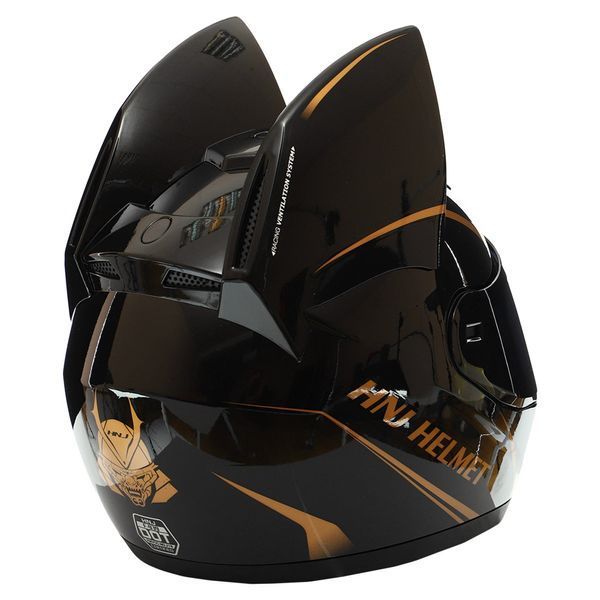 Мотошлем интеграл (full face) Мото Кото с ушками NITRINOS NEKO HNJ M-9412 M-XL цвета в ассортименте XL (60-62) M-9412 фото