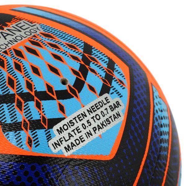 М'яч футбольний HIBRED SOCCER STAR FB-6041 №5 PU помаранчевий-синій FB-6041 фото