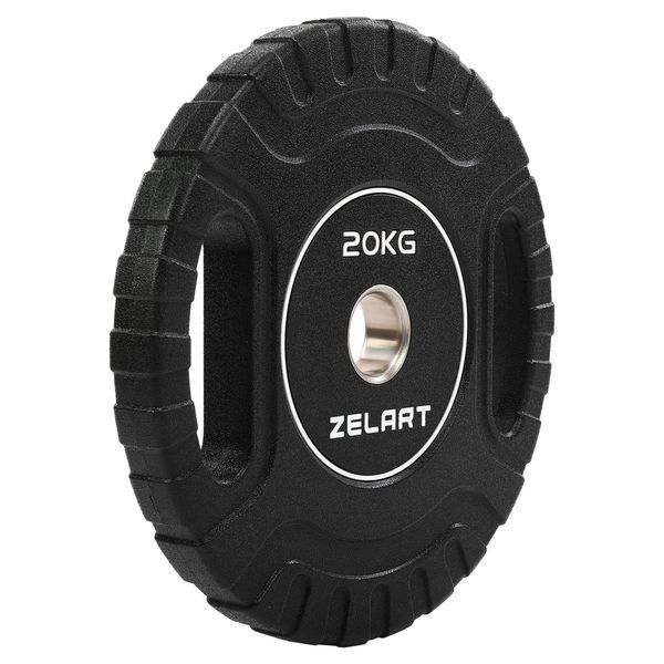 Блини диски CPU покриття 2 Handle металева втулка Zelart TA-3438-20 o51мм 20кг чорний TA-3438-20 фото