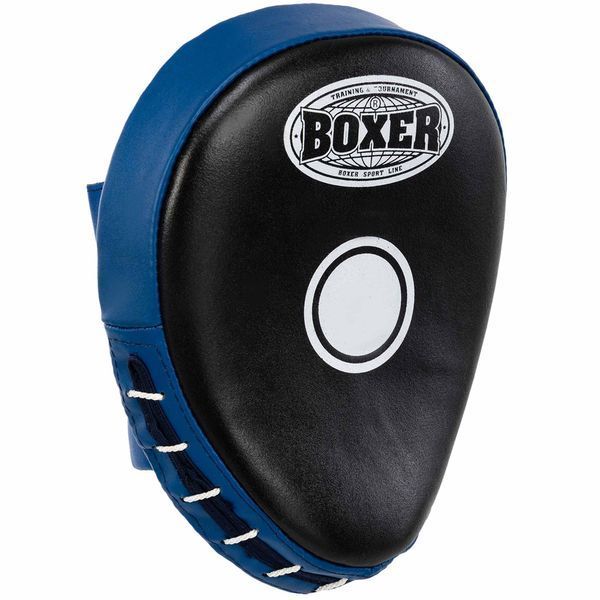 Лапа боксерська вигнута тренувальна шкіра BOXER 2010-01 19х23х4см 2штуки р. Універсальний розмір рукавички 2010-01 фото