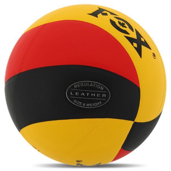 Мяч волейбольный FOX GERMANY FEL-8500 №5 PU черный-красный-желтый FEL-8500 фото