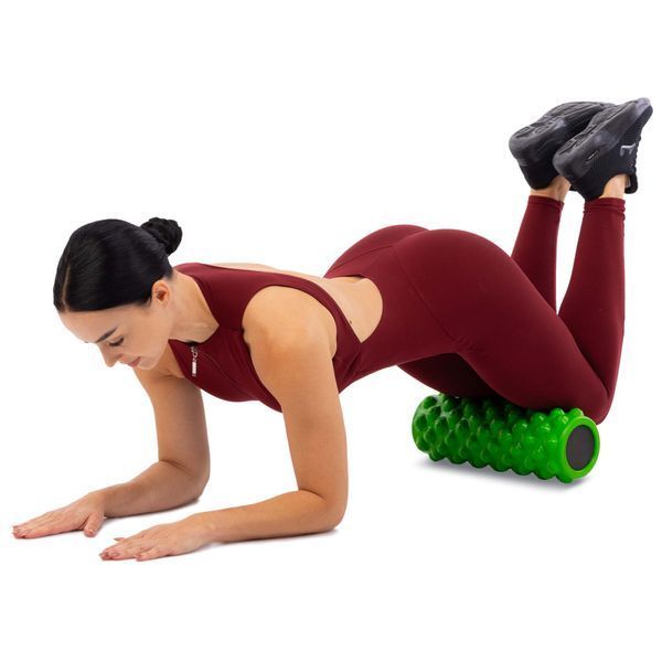 Роллер массажный цилиндр (ролик мфр) заполненный пеной 36см Grid Bubble Roller Zelart FI-5714 цвета в ассортименте FI-5714 фото