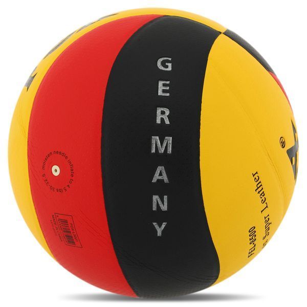 Мяч волейбольный FOX GERMANY FEL-8500 №5 PU черный-красный-желтый FEL-8500 фото
