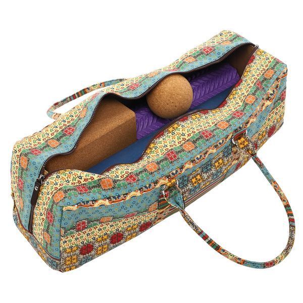 Сумка для йоги FODOKO Yoga bag SP-Sport FI-6970-3 бежевый-голубой FI-6970-3 фото