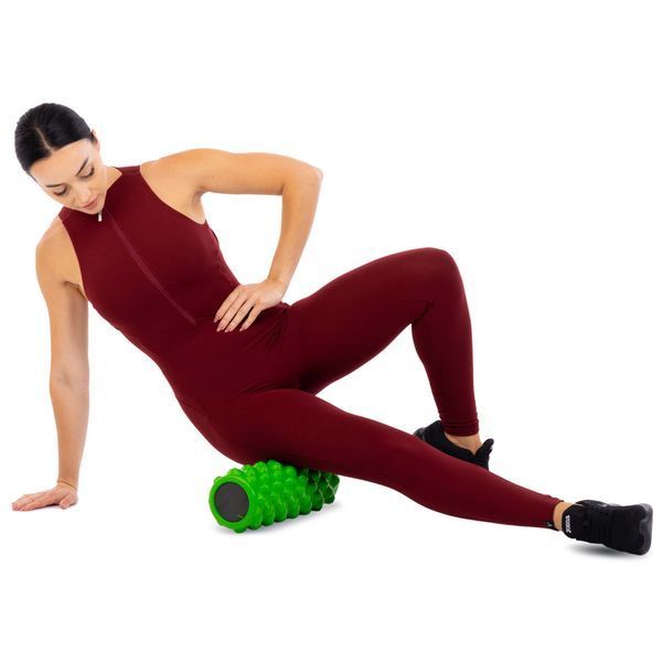 Роллер массажный цилиндр (ролик мфр) заполненный пеной 36см Grid Bubble Roller Zelart FI-5714 цвета в ассортименте FI-5714 фото