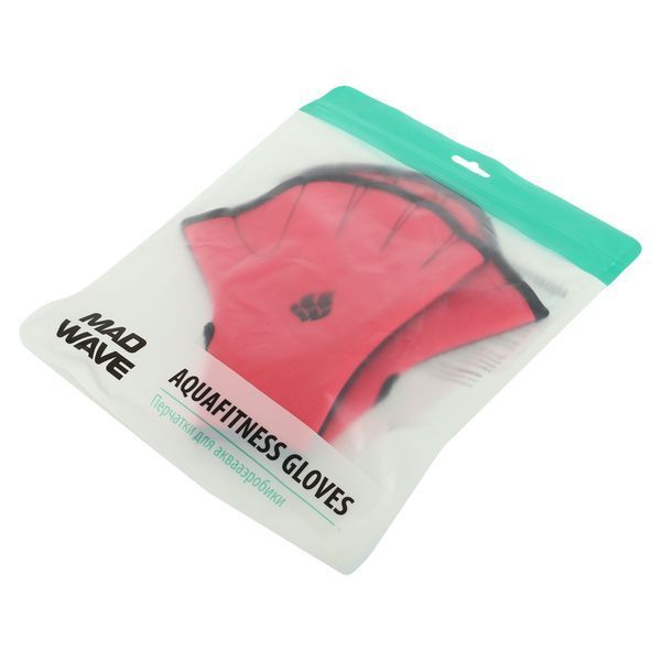 Акваперчатки для аквафитнеса Aquafitness gloves MadWave M074603 S-L розовый-черный M074603 фото