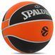 М'яч баскетбольний гумовий SPALDING TF 150 EURO TURK 84506Z розмір 7 чорний-помаранчевий 84506Z фото 2