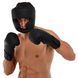 Шлем боксерский с полной защитой и подшлемником PU MAXXMMA GBH03 S-XL черный L-XL GBH03 фото 12