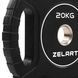Блини диски CPU покриття 2 Handle металева втулка Zelart TA-3438-20 o51мм 20кг чорний TA-3438-20 фото 5
