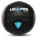 Мяч набивной медицинский для кроссфита WALL BALL LiveUp LP8103-5 5кг черный LP8103-5 фото 1