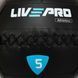 Мяч набивной медицинский для кроссфита WALL BALL LiveUp LP8103-5 5кг черный LP8103-5 фото 4