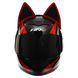 Мотошлем интеграл (full face) Мото Кото с ушками NITRINOS NEKO HNJ M-9412 M-XL цвета в ассортименте XL (60-62) M-9412 фото 4