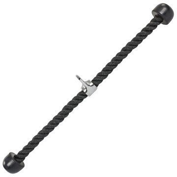 Канат гнучка тяга для трицепса з подвійним хватом HIGHQ SPORT SC-8436-241 67см чорний SC-8436-241 фото
