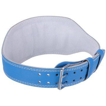 Пояс атлетический кожаный Zelart SB-165103 спинка-15см размер-XS-XXL синий SB-165103 фото