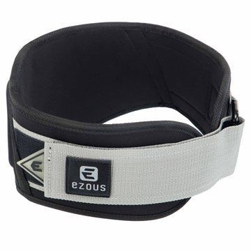 Пояс атлетический текстильный EZOUS LIFTING BELT ARMOR O-03 спинка-17см размер S-L черный-серый O-03 фото