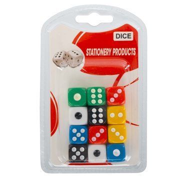 Кости игральные кубики для настольных игр Dice SP-Sport 1412-1 12 шт разноцветный 1412-1 фото