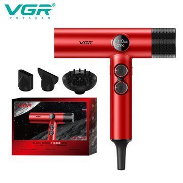 Фен професійний VGR V-401 RED ws29827 фото