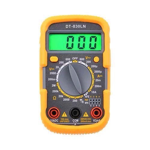 Мультиметр DT-830 LN з підсвічуванням та звуком ABaTap до 750 В Помаранчевий, тестер для вимірювання напруги ws96482 фото