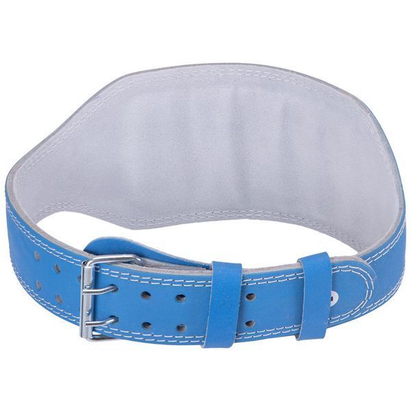 Пояс атлетический кожаный Zelart SB-165103 спинка-15см размер-XS-XXL синий SB-165103 фото