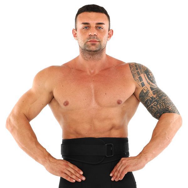 Пояс атлетический текстильный EZOUS LIFTING BELT O-06 спинка-15см размер S-L черный O-06 фото