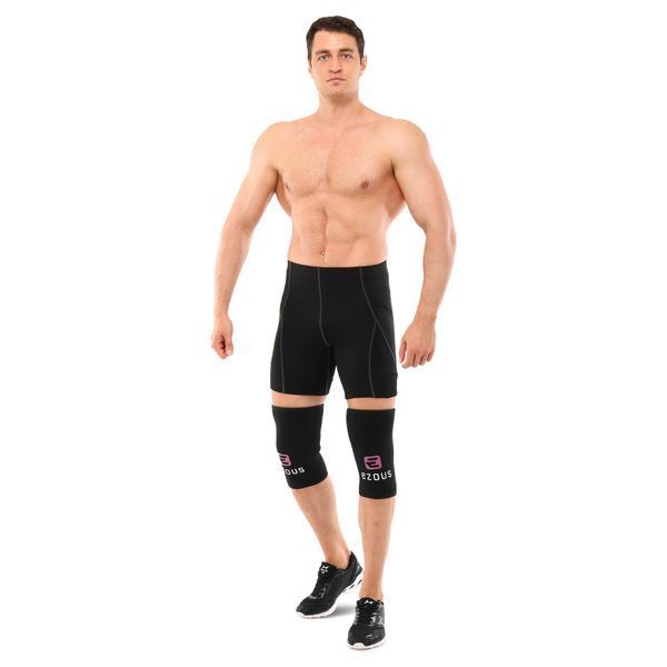 Наколенники для приседа и пауэрлфтинга 2штуки SQUAT KNEECAP EZOUS A-01 S-XL черный S A-01 фото