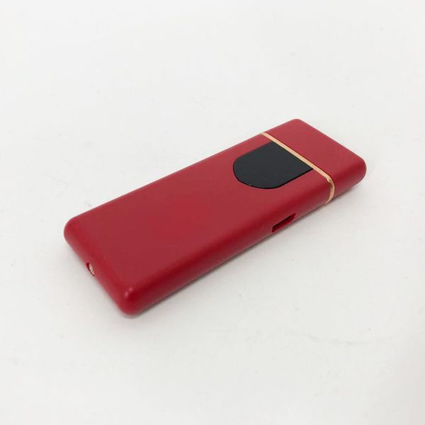 Електрозапальничка USB ZGP ABS, сенсорна електрична запальничка спіральна. Колір: червоний ws41541 фото