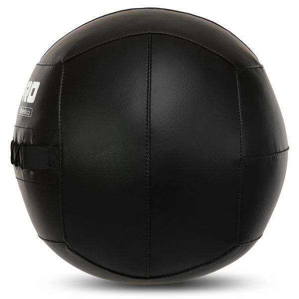 Мяч набивной медицинский для кроссфита WALL BALL LiveUp LP8103-12 12кг черный LP8103-12 фото