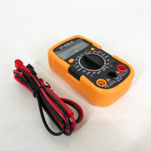 Мультиметр DT-830 LN з підсвічуванням та звуком ABaTap до 750 В Помаранчевий, тестер для вимірювання напруги ws96482 фото