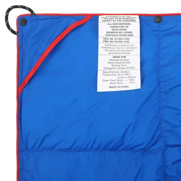 Одеяло туристическое PUFFY DOWN BLANKET 4Monster C-BKR-234 цвета в ассортименте C-BKR-234 фото