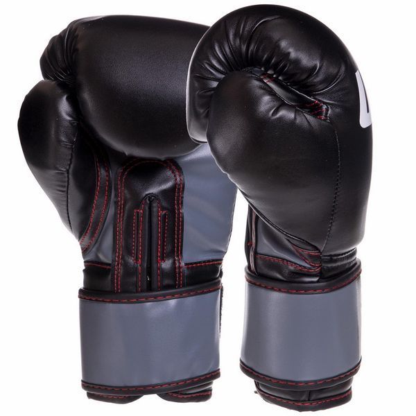 Перчатки боксерские на липучке PU UFC Boxing UBCF-75605 10 унций черный UBCF-75605 фото