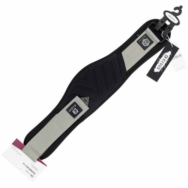 Пояс атлетический текстильный EZOUS LIFTING BELT ARMOR O-03 спинка-17см размер S-L черный-серый O-03 фото