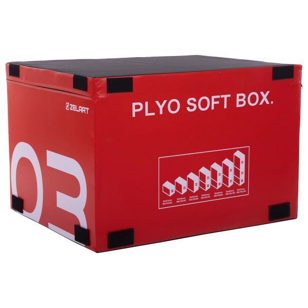 Бокс плиометрический тумба для кроссфита Плиобокс набор 3 бокса Plyo boxes Zelart FI-3635 3шт 90х75х30/45/60см зеленый, синий, красный FI-3635 фото