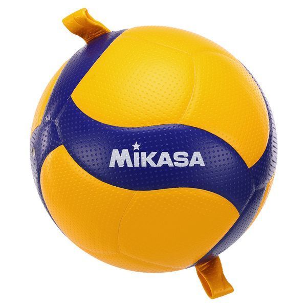 Мяч волейбольный тренировочный на растяжках MIKASA V300W-AT-TR №5 синтетическая кожа желтый-синий V300W-AT-TR фото