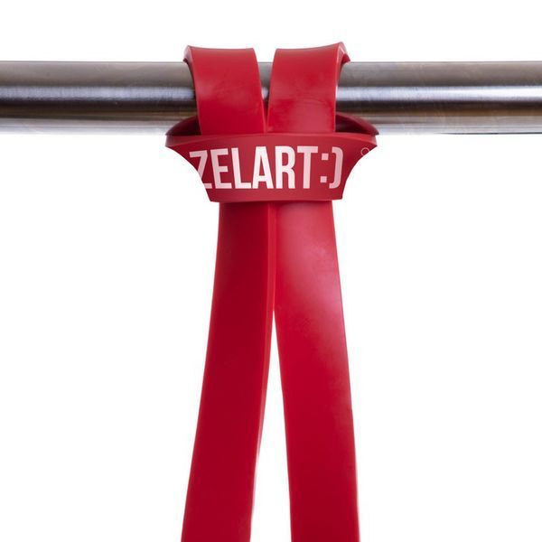 Гума петля для підтягувань та тренувань стрічка силова Zelart POWER BANDS FI-0889-2 11-29кг червоний FI-0889-2 фото