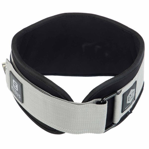 Пояс атлетический текстильный EZOUS LIFTING BELT ARMOR O-03 спинка-17см размер S-L черный-серый O-03 фото