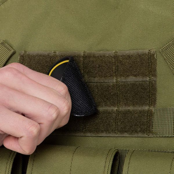 Шеврон патч на липучке 'Тризуб' TY-9915 черный-желтый TY-9915 фото