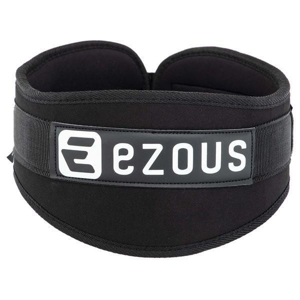 Пояс атлетический текстильный EZOUS LIFTING BELT O-06 спинка-15см размер S-L черный O-06 фото